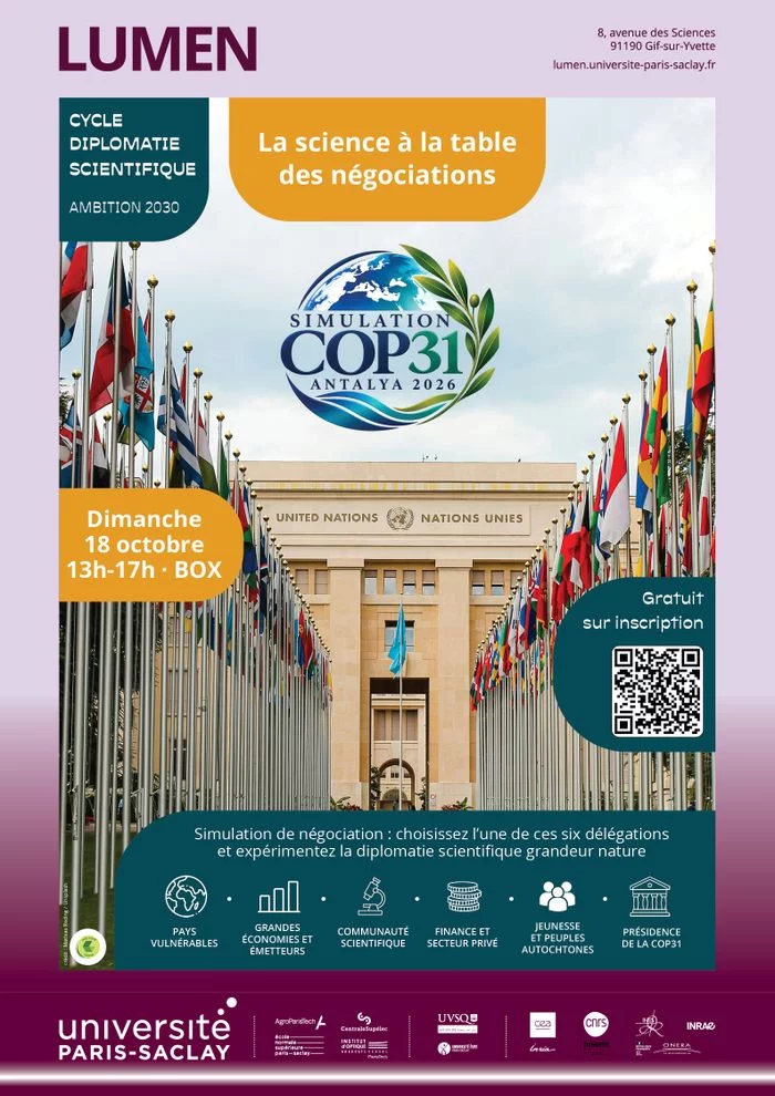 Simulation de la COP31 - Antalya 2026. 18/10 de 13h à 17h.