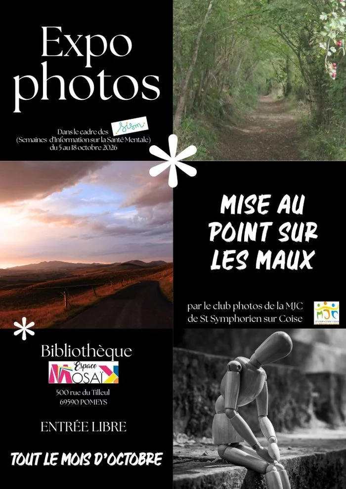 Exposition Photos en lien avec les Semaines d'Information sur la Santé Mentale (SISM)