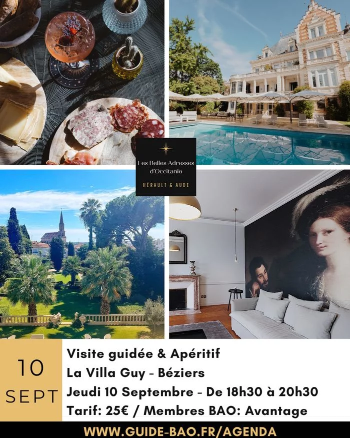 Visite et apéritif à la Villa Guy / Béziers
