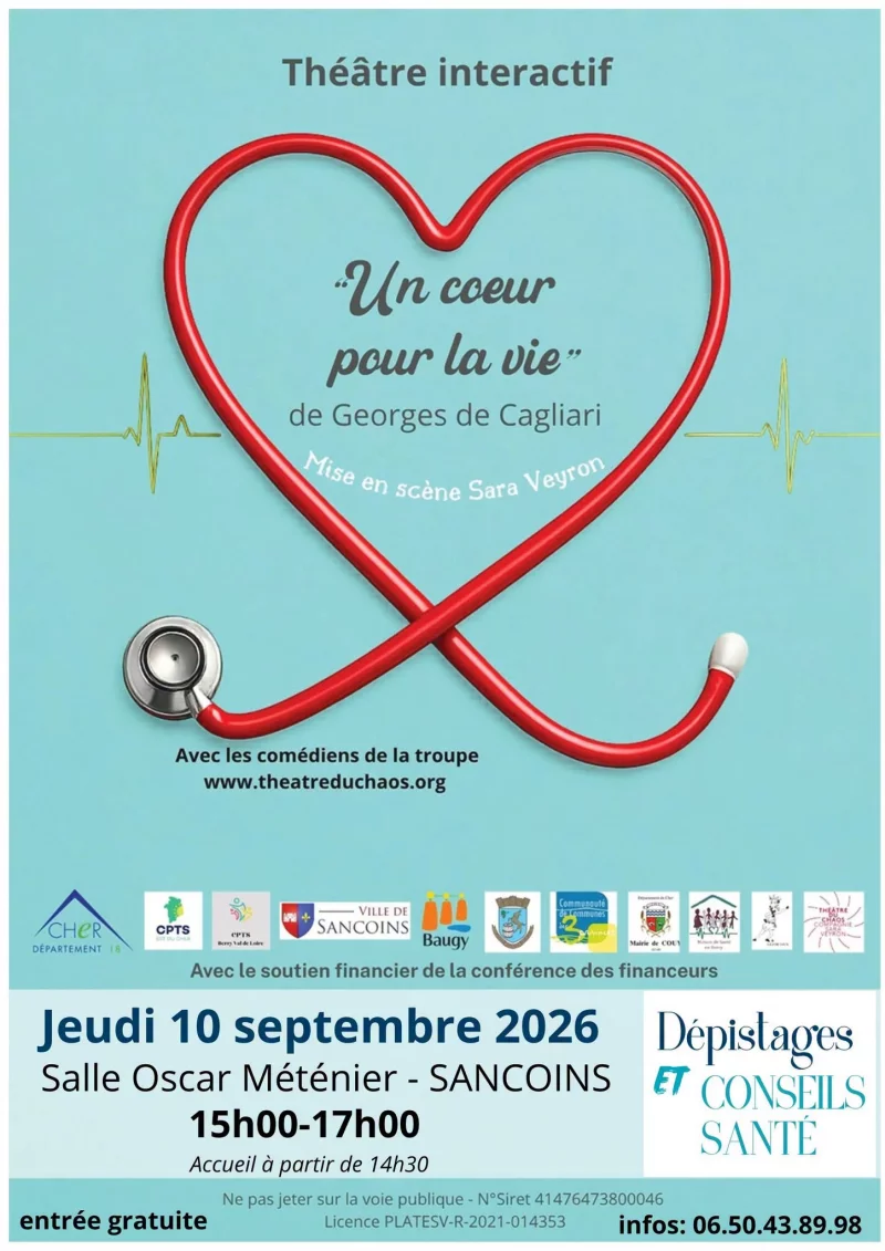 Théâtre interactif : Un coeur pour la vie" de Georges de Cagliari