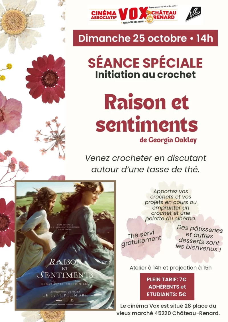 Séance spéciale : Raisons et sentiments et initiation au crochet !