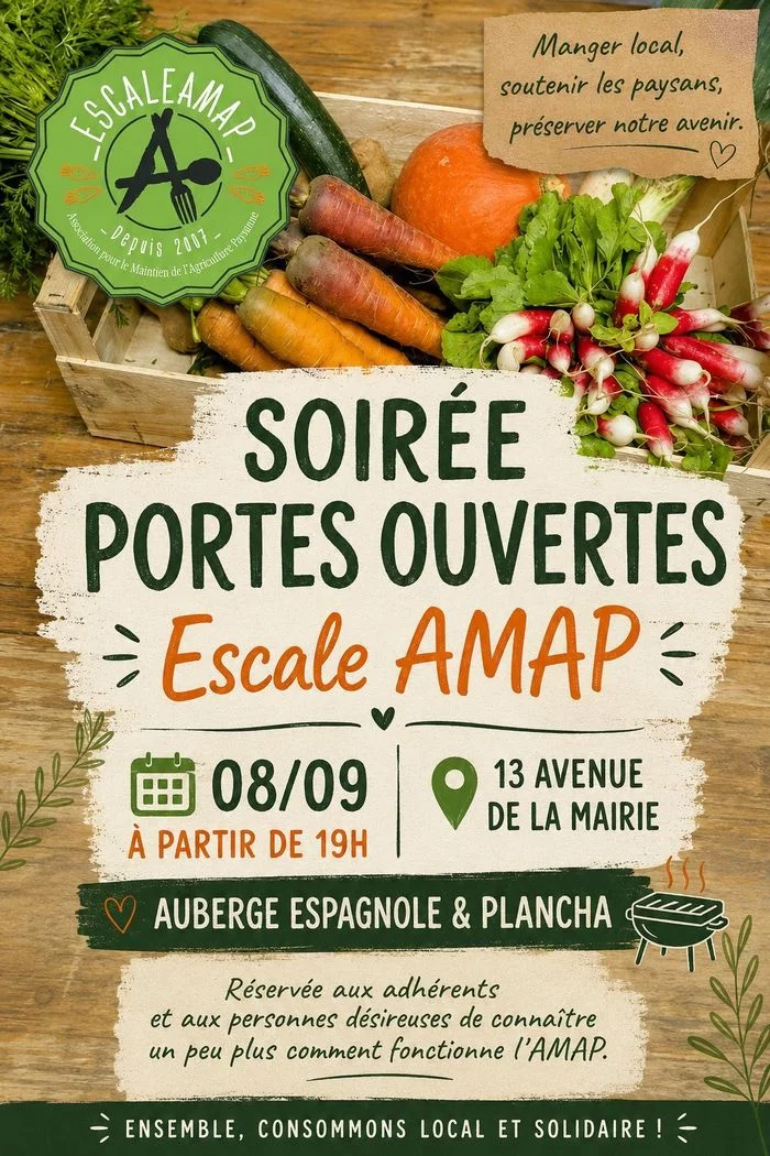 Soirée Portes Ouvertes – Escale AMAP
