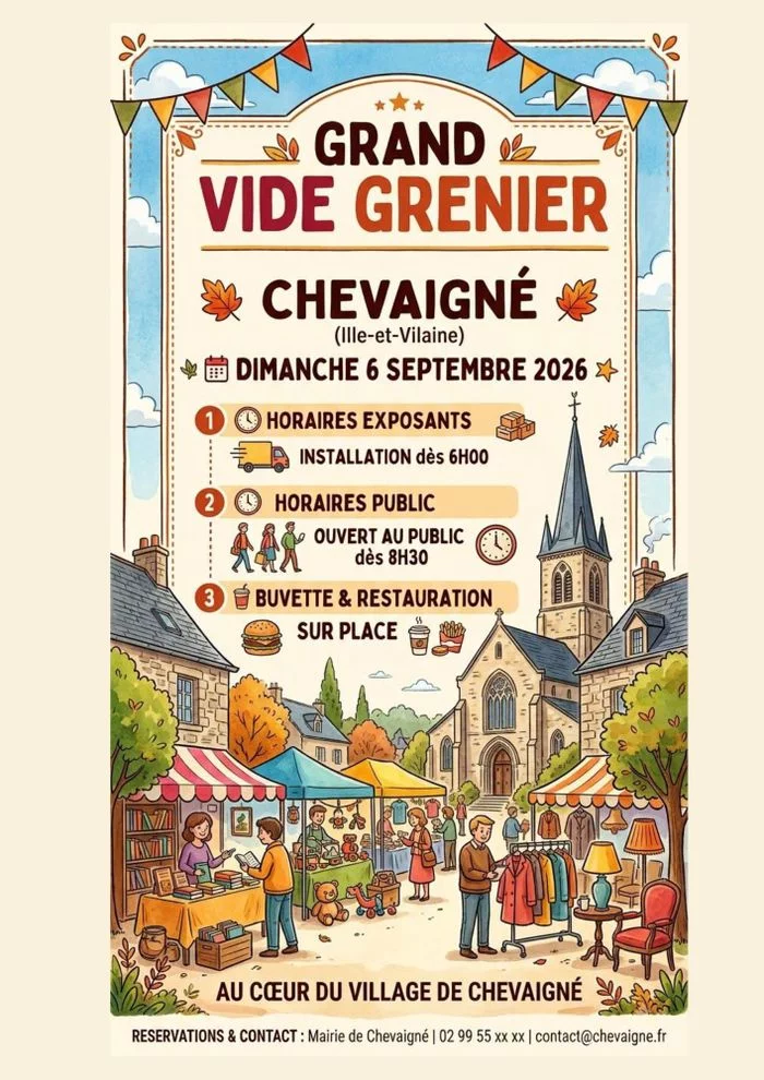 Grand vide greniers à Chevaigné