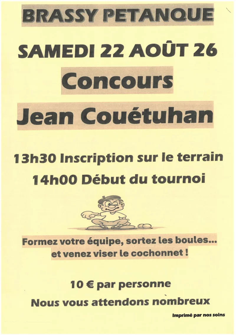 Concours de pétanque Jean Couëtuhan