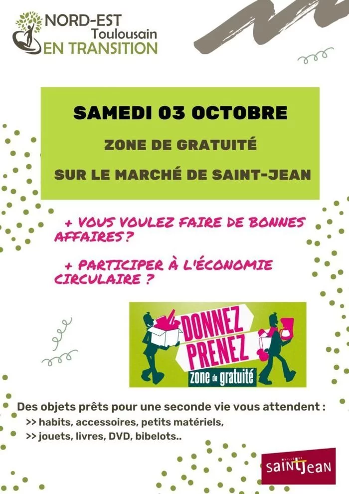 Zone de gratuité au marché