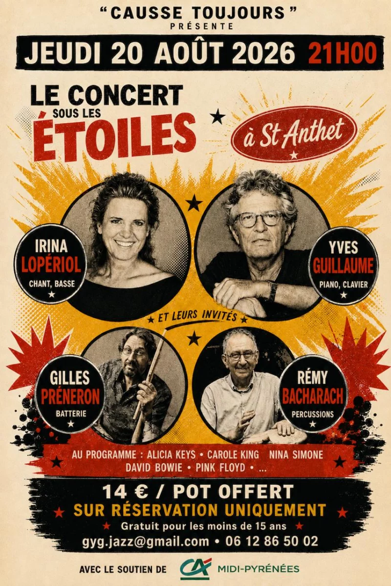 Concert sous les étoiles à Saint-Anthet