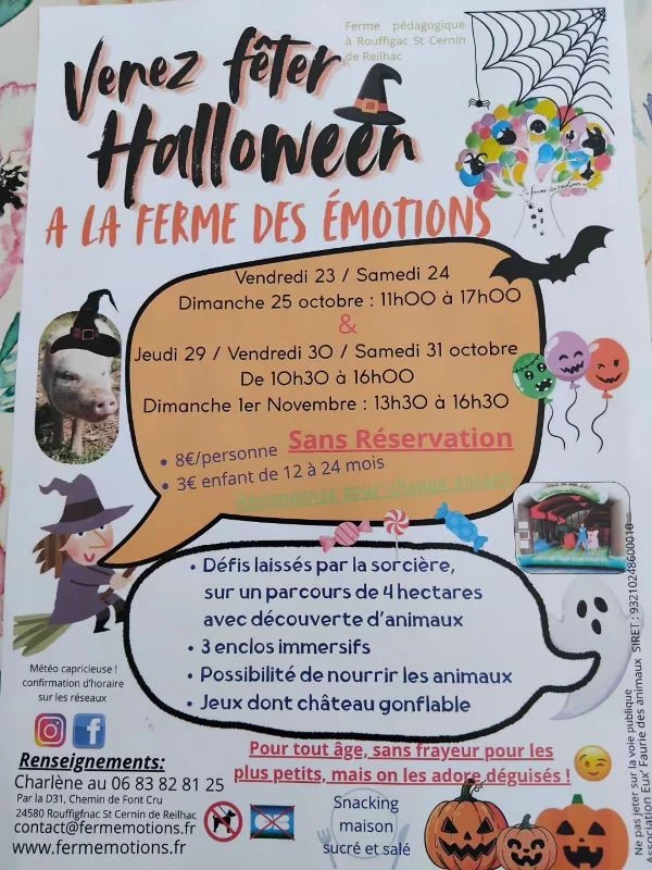 Halloween à la Ferme des émotions