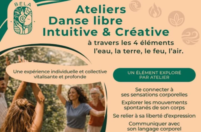 Atelier découverte : Danse libre intuitive & créative