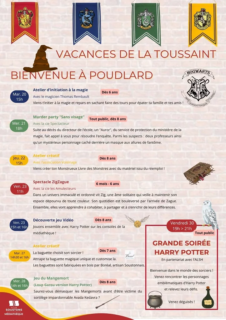 Bienvenue à Poudlard: Grande soirée Harry Potter