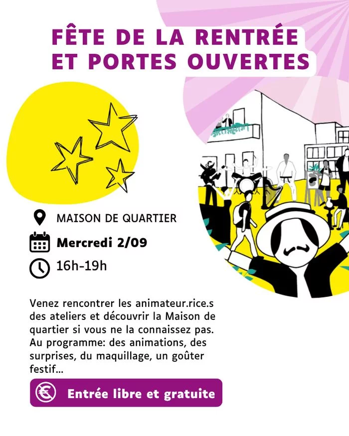 Fête de la rentrée et Portes ouvertes de la Maison de quartier Francisco Ferrer
