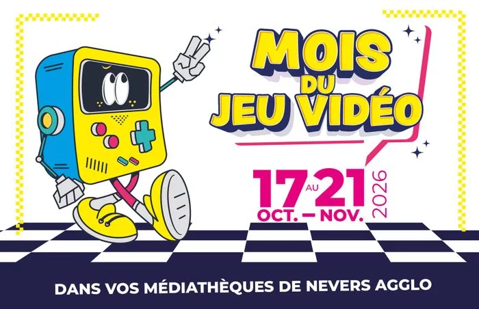 Du 17 octobre au 21 novembre 2026, les médiathèques de Nevers
Agglomération organisent la 6ème édition du Mois du Jeu Vidéo.