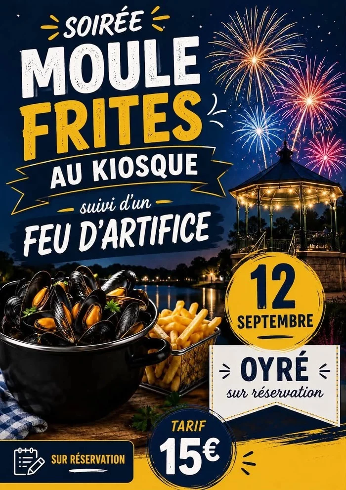 Soirée Moules Frites Feu d'artifices