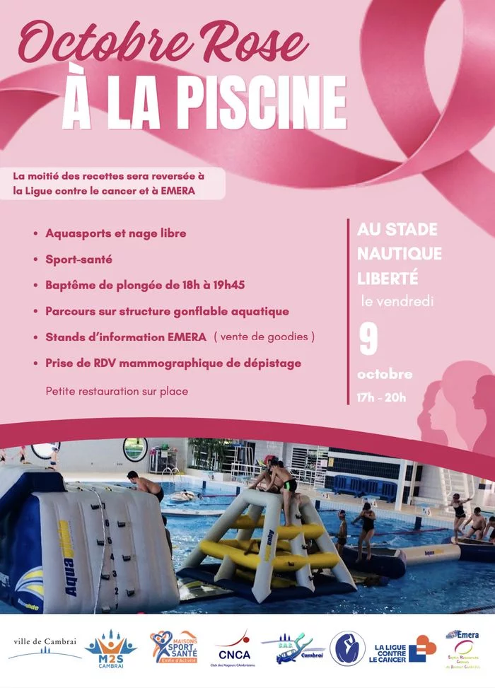 Octobre rose à la piscine 🏊‍♀️🎗️