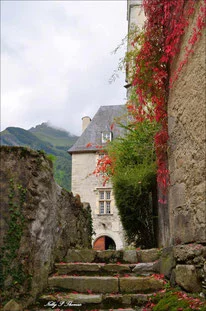 Visite du château et de l'église de Béost