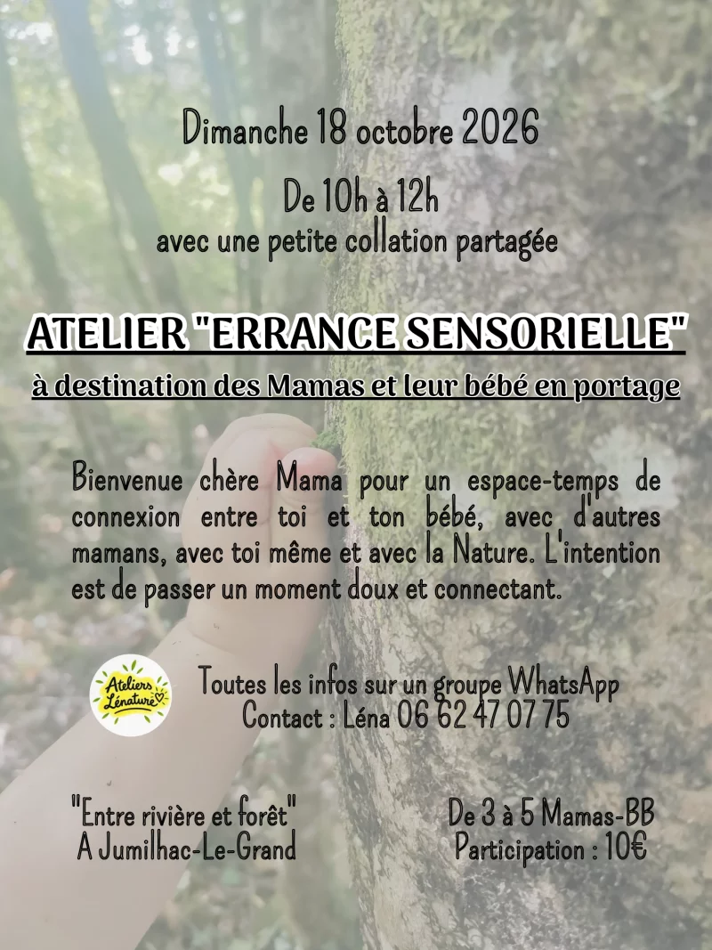 Atelier "errance sensorielle"