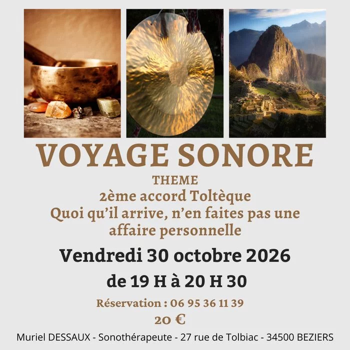 Voyage Sonore & Bain de Gong à Béziers