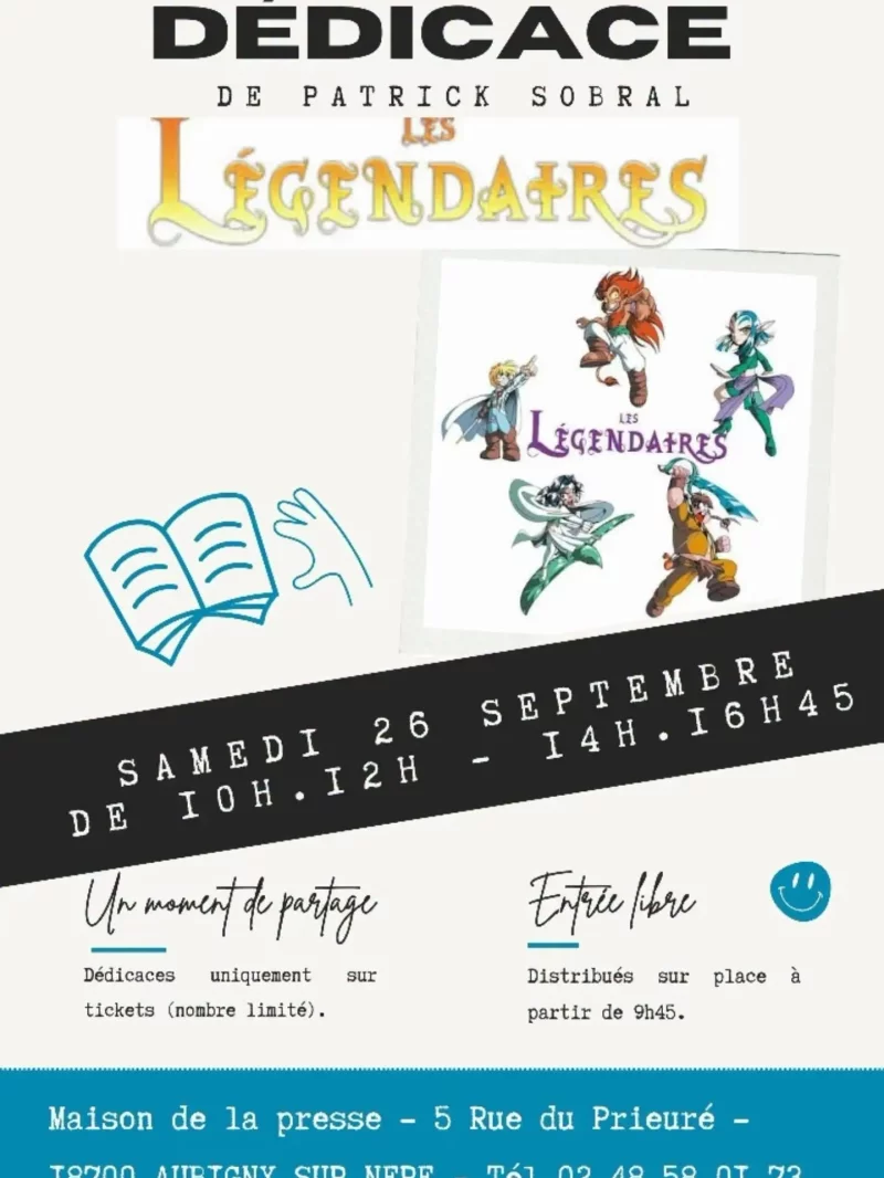 Dédicace de Patrick Sobral - Les Légendaires