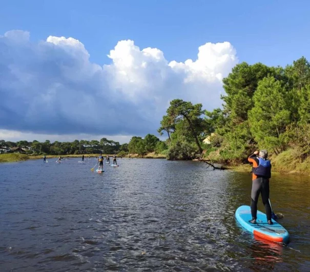 Descente du courant en paddle