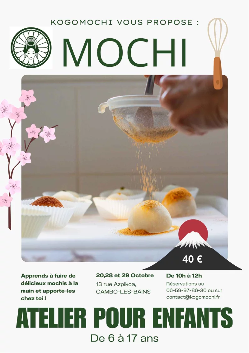 Atelier pour enfants de fabrication de mochi