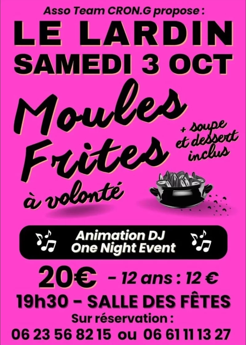 Soirée Moules-Frites à volonté