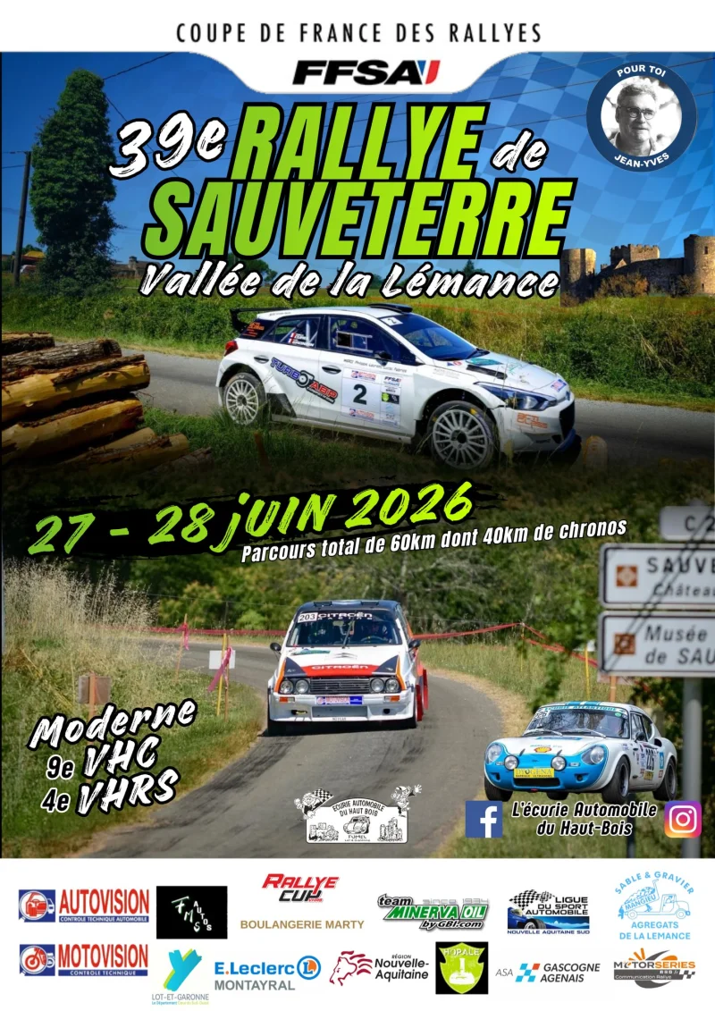 39e édition du Rallye de Sauveterre Vallée de la Lémance