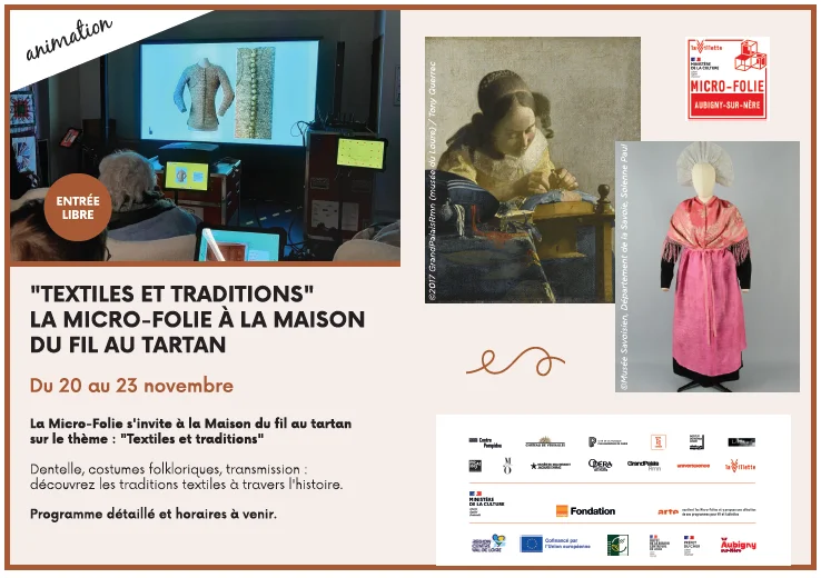 "Textiles et traditions" La Micro-Folie à la Maison du Fil au Tartan