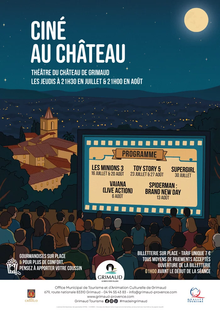 Ciné au Château de Grimaud