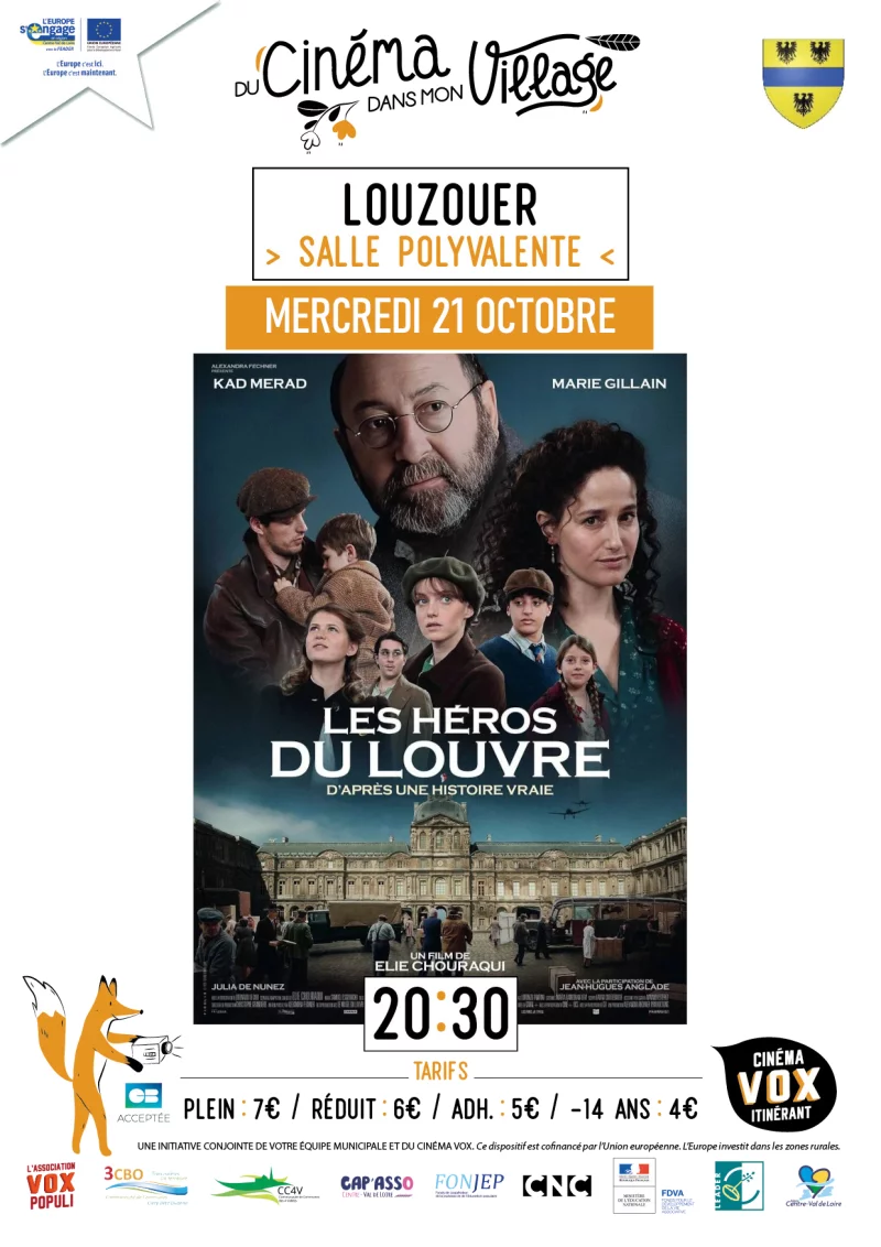 Du cinéma dans mon village : “Les Héros du Louvre”