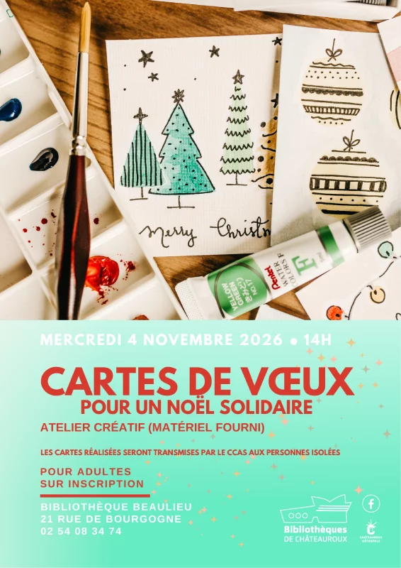 Atelier créatif : cartes de vœux