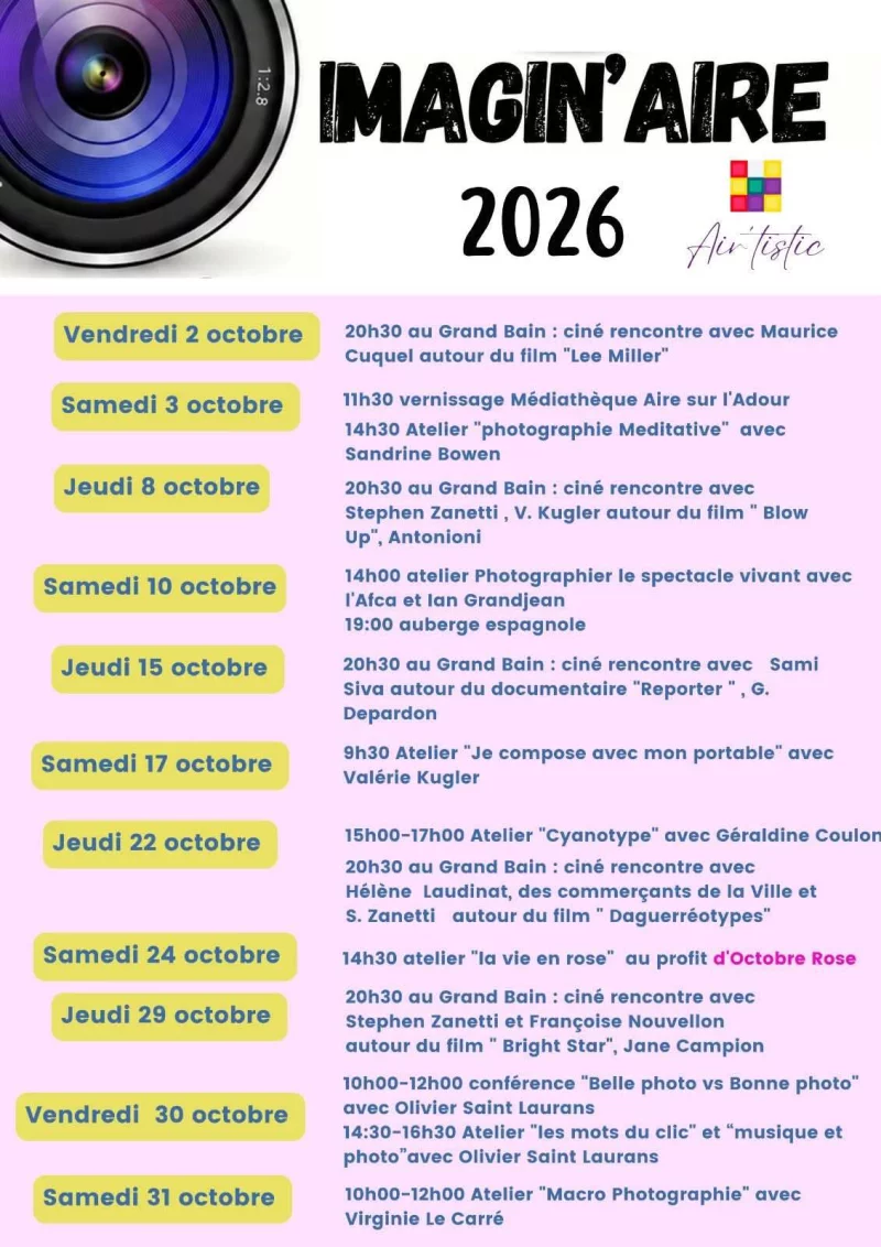 Festival Imagin'Aire :  atelier macro-photographie