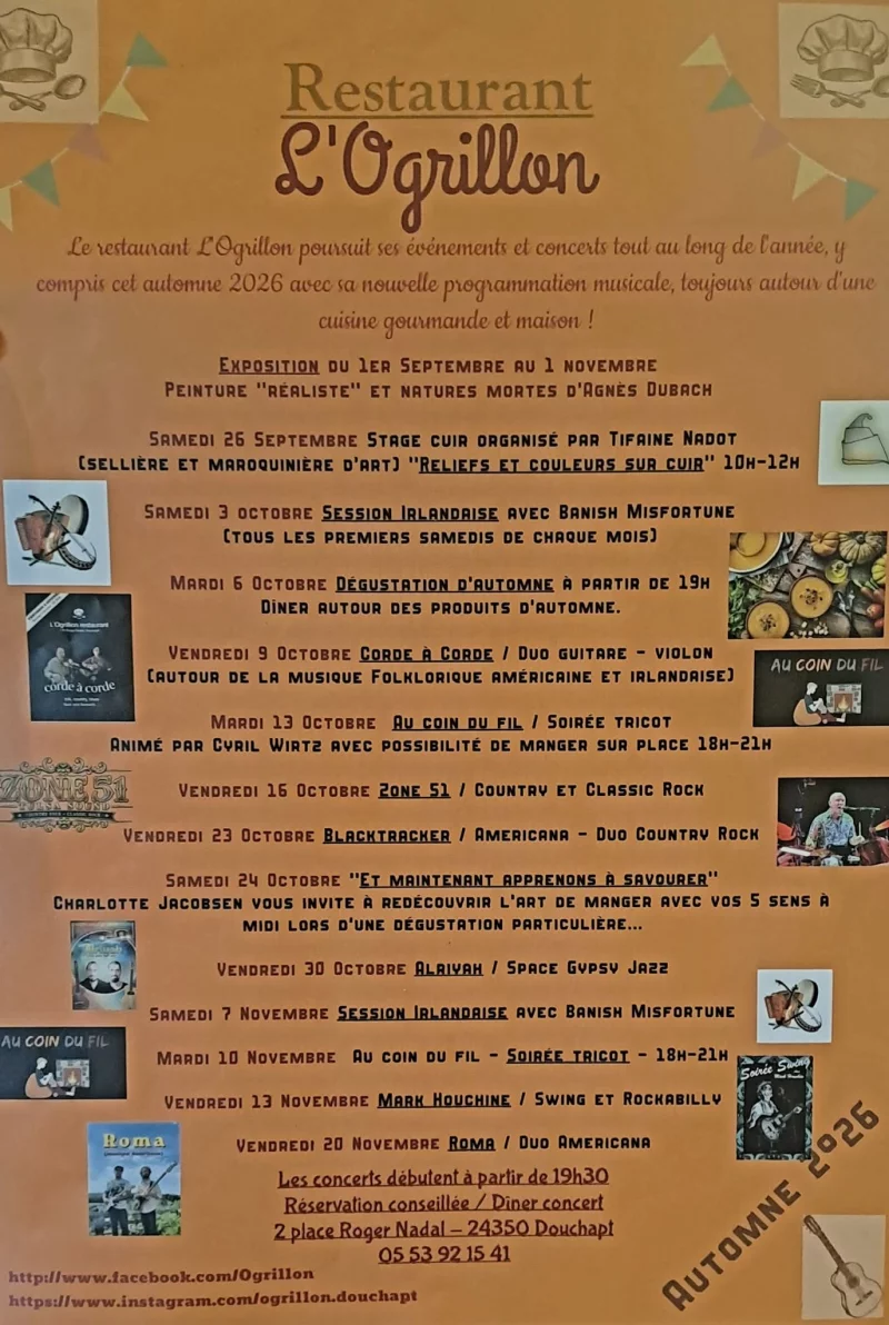 Concert du vendredi à l'Ogrillon
