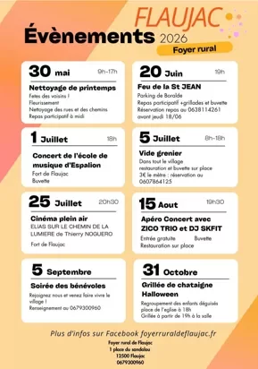 Vide grenier à Flaujac