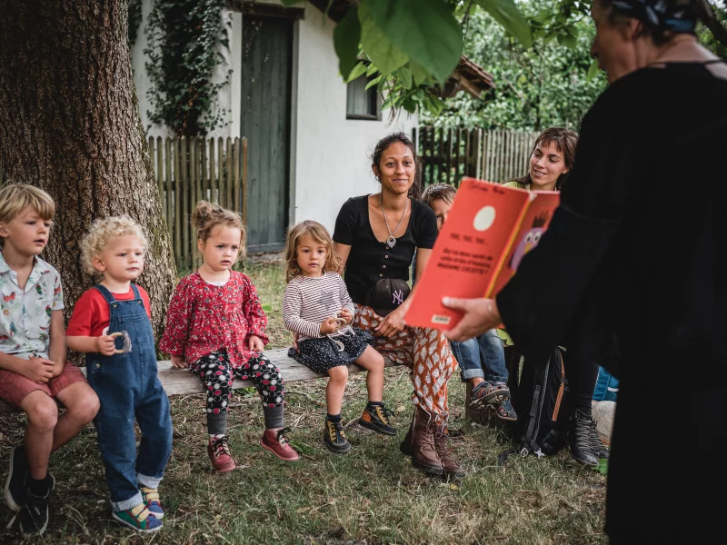 Journée pour les enfants à Marquèze