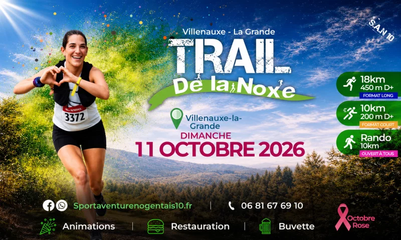 Le Trail de la Noxe revient à Villenauxe-la-Grande !