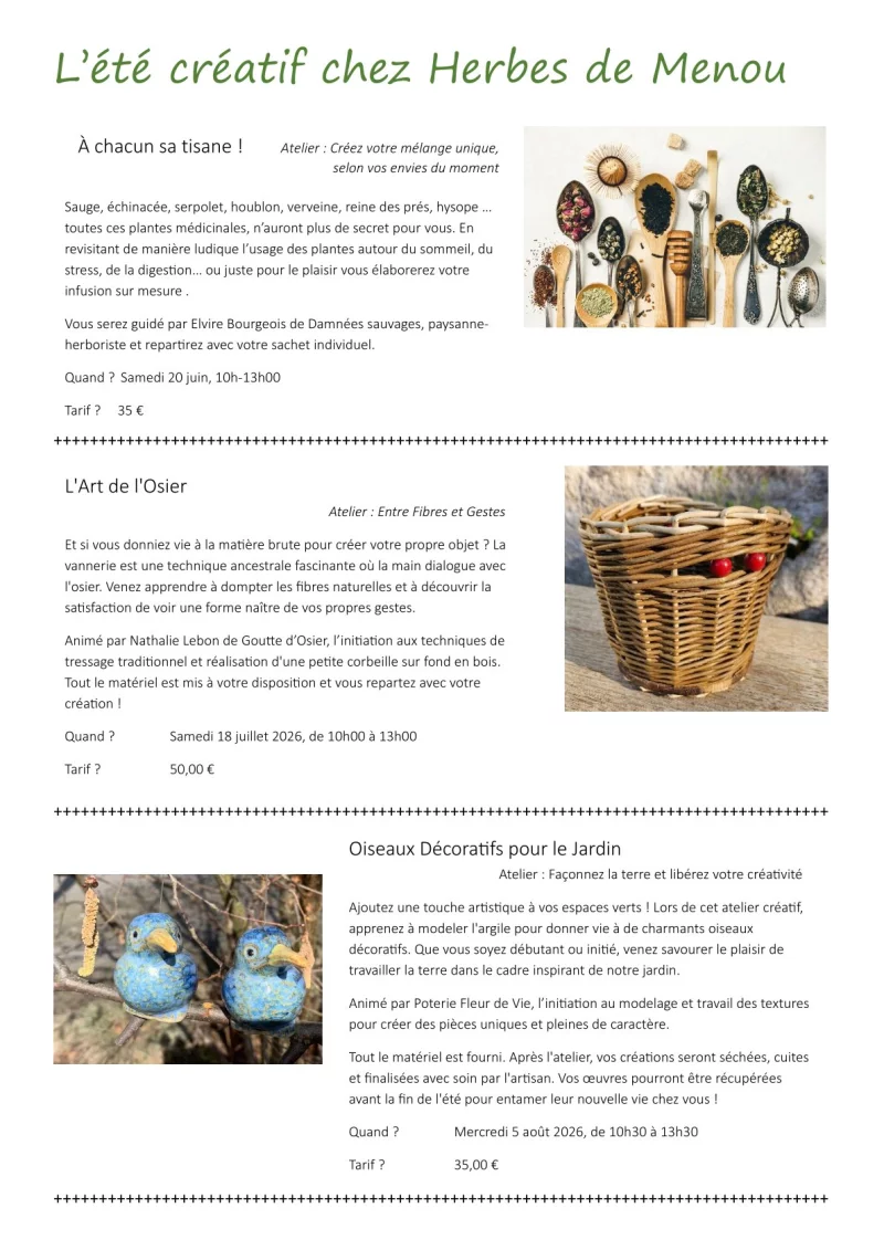 Atelier créatif chez Herbes de Menou : Kokedama & Crocus : Prenez de la hauteur !