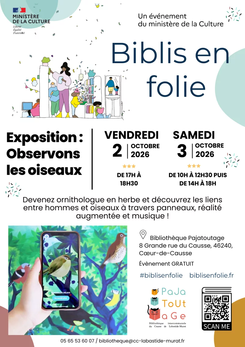 Biblis en folie : Expo à la bibliothèque Pajatoutage