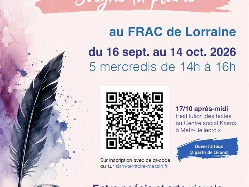 Atelier - Ecriture "Soigne ta plume"