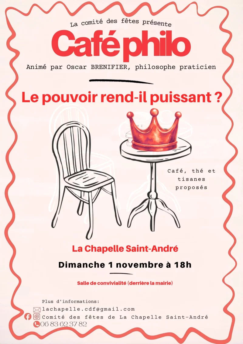 Café Philo - Le pouvoir rend-il puissant ?