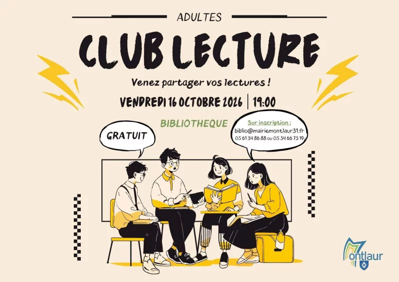 CLUB LECTURE À LA BIBLIOTHÈQUE DE MONTLAUR