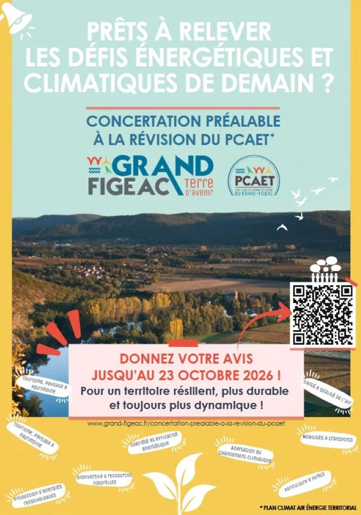Temps d'échange, concertation : Plan Climat-Air-Énergie Territorial à Figeac