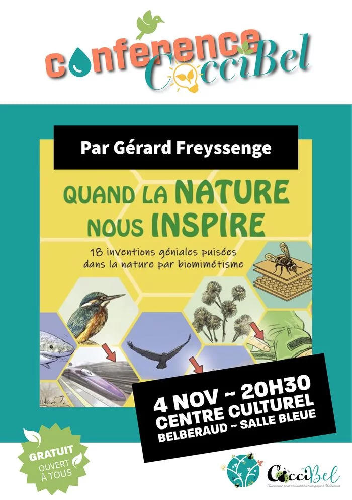 Conférence CocciBel : "Quand la Nature nous inspire" par Gérard Freyssenge