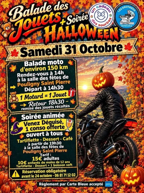 Balade à moto et soirée animée