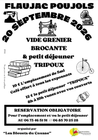 Vide-greniers et brocante des Bleuets du Causse