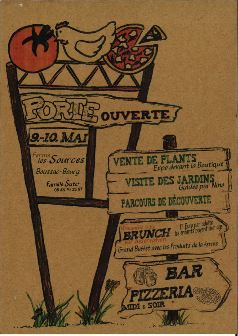 Porte ouverte à la ferme les Sources