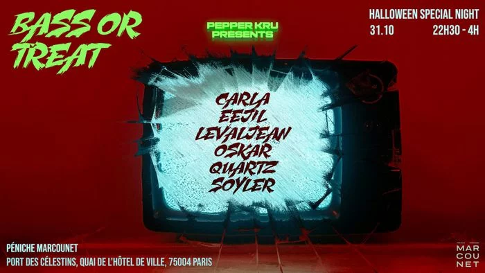 Pepper Kru present : Bass or Treat (Halloween Party)