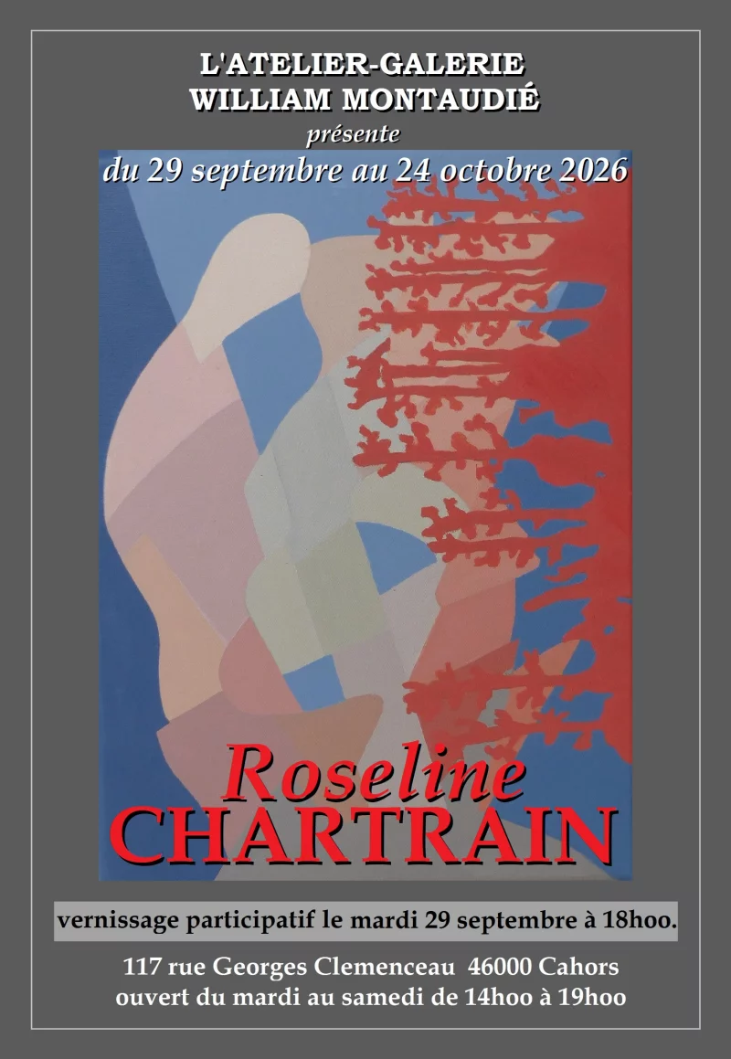 Exposition de Roseline Chartrain à l'atelier-galerie William Montaudié