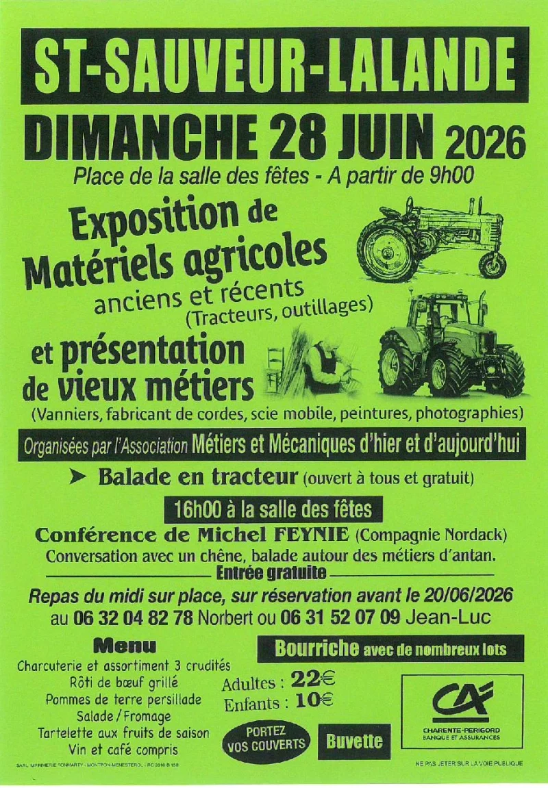 Exposition de matériels agricoles et vieux métiers