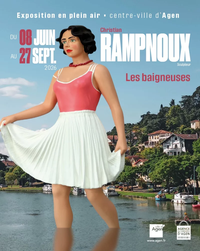 Expoistion en plein air : Les Baigneuses