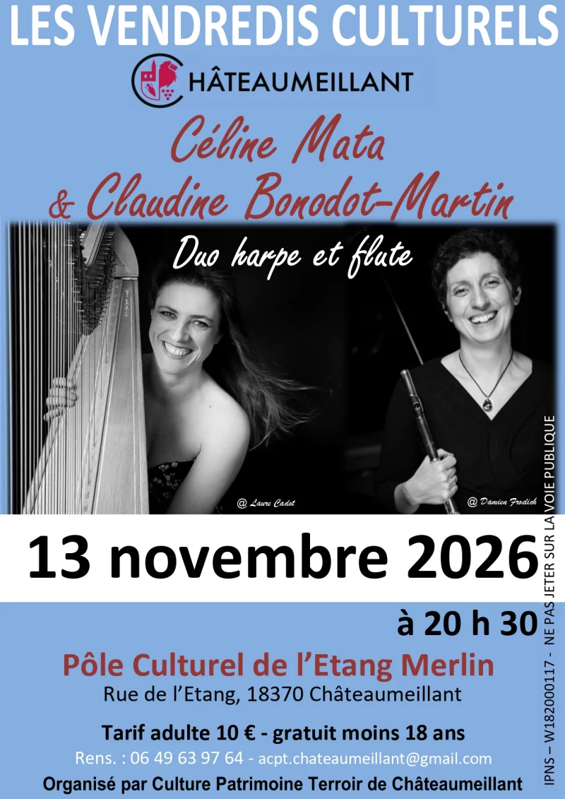 Vendredi culturels :Concert Duo harpe et flûte
