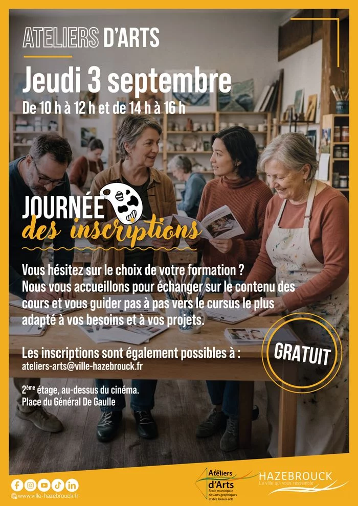 Journée des inscriptions aux Ateliers d’Arts